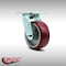 Service Caster 5 Inch Stainless Steel Poly on Aluminum Wheel Swivel Caster with Roller Bearing SCC-SS30S520-PAR - alternate 3